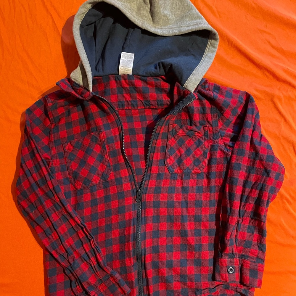 Boys Zip Up Flannel